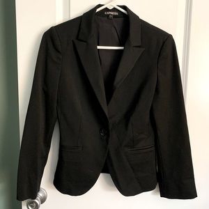 black below waist suit jacket